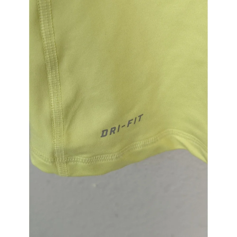 Nike Pro Dri-FIT Cowl Neck Long Sleeve Training Top Neon Lime Yellow 485381-333
